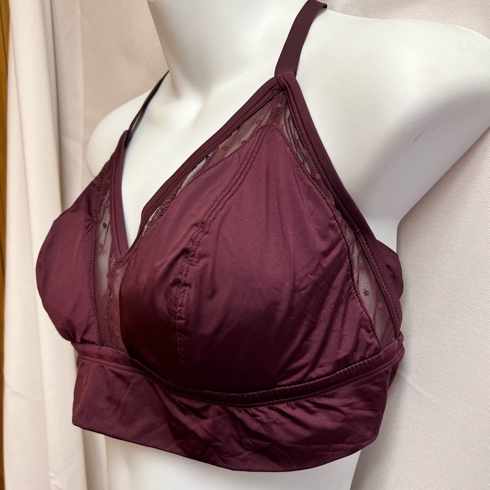 Aerie dark purple bralette size XL